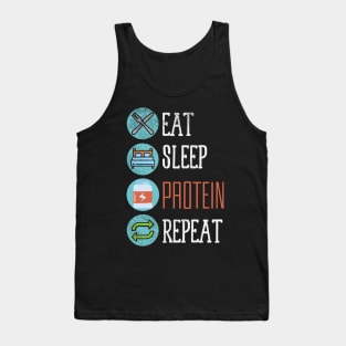 Eat Sleep Protein Repeat Tank Top